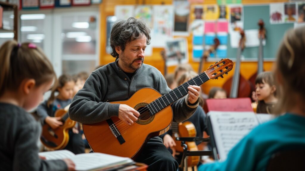 Vacaciones útiles en Surco, Música y Guitarra